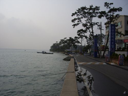 창가에서 바라본 전경